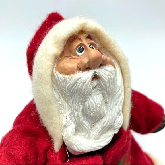 Russ Berrie Santa Country Folks Christmas Kris Kringle Santa Shelf Sitter Beans - Picture 11 of 11